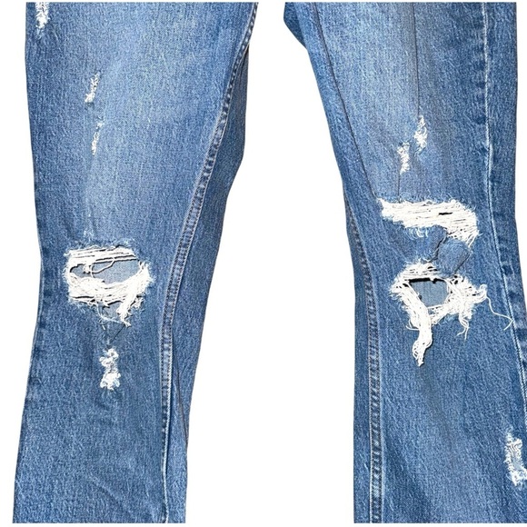 ABERCROMBIE & FITCH Curve Love The Mom High Rise Jean Distressed Size 28/6R - Picture 6 of 14